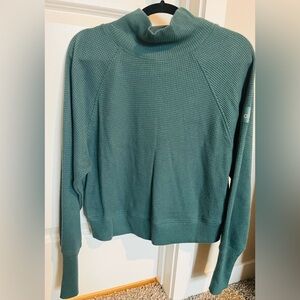 ALO Yoga Green Cowl Neck Sweater